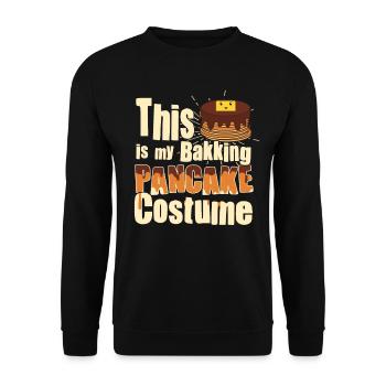 Costume de cuisson de crêpes - Crêpe drôle - Sweat-shirt Unisexe - noir - Devant - Alina (178cm) & Michal (187cm)