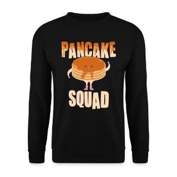 Cuisson de crêpes - Crêpes amusantes - Sweat-shirt Unisexe - noir - Devant - Alina (178cm) & Michal (187cm)