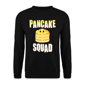 Cuisson de crêpes - Crêpes amusantes - Sweat-shirt Unisexe - noir - Devant - Alina (178cm) & Michal (187cm)