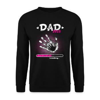 Grossesse Garçon ou Fille 2023 - Sweat-shirt Unisexe - noir - Devant - Alina (178cm) & Michal (187cm)