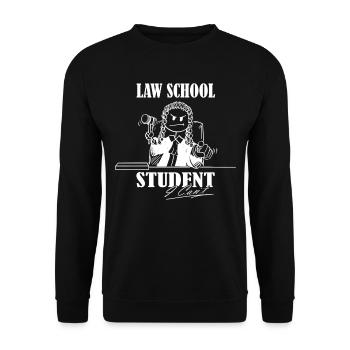 Student of The School of Law I Can Not - Unisex Sweatshirt - black - Front - Alina (178cm) & Michal (187cm)
