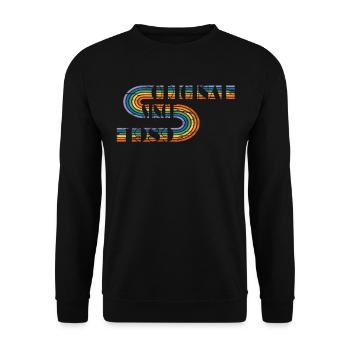 Vintage Birthday Design Original 1989 - Unisex Sweatshirt - black - Front - Alina (178cm) & Michal (187cm)