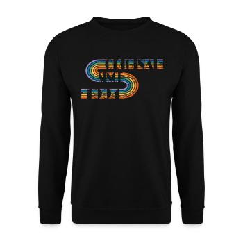 Vintage Birthday Design Original 1994 - Unisex Sweatshirt - black - Front - Alina (178cm) & Michal (187cm)