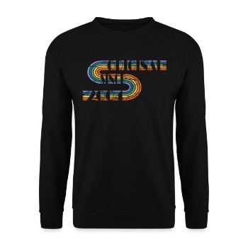 Vintage Birthday Design Original 2004 - Unisex Sweatshirt - black - Front - Alina (178cm) & Michal (187cm)