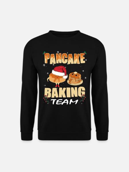 Christmas Pancake Pancake Baking - Unisex Sweatshirt - black