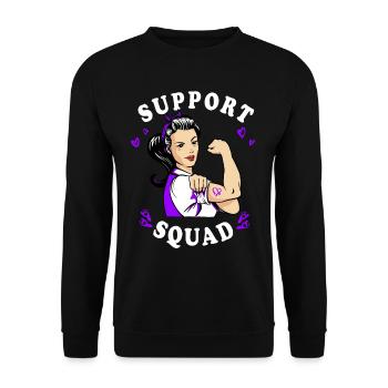 Arc violet conscient de la naissance prématurée - Sweat-shirt Unisexe - noir - Devant - Alina (178cm) & Michal (187cm)