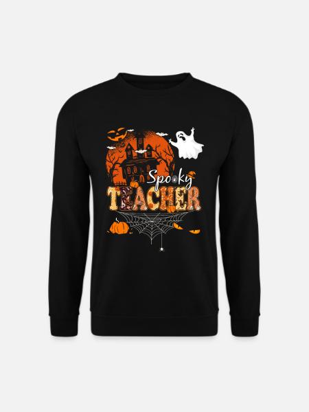 Spooky Lehrer Halloween - Unisex Pullover - Schwarz