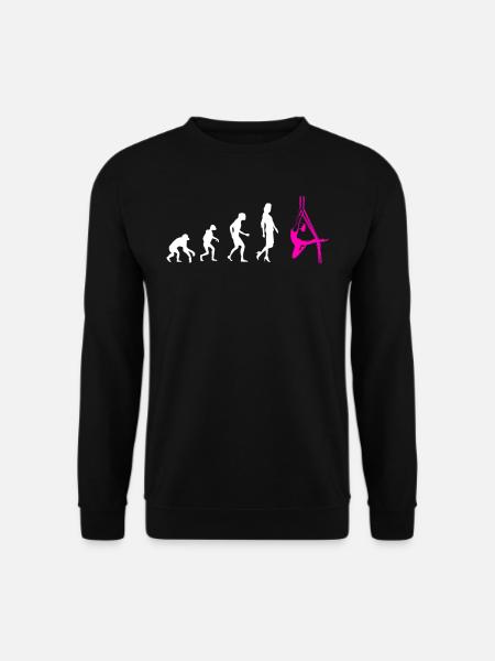 Aerial Silk Evolution - Acrobatics Gymnastics - Unisex Sweatshirt - black