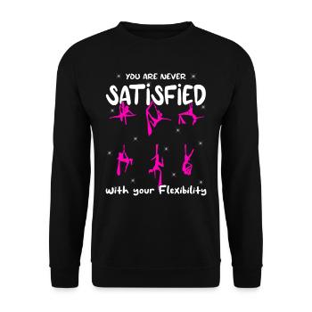 Aerial Silk Akrobatik Circus Aerialist - Unisex Pullover - Schwarz - Vorne - Alina (178cm) & Michal (187cm)