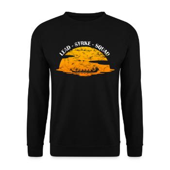 Drachenbootrennen Festival Drachenboot - Unisex Pullover - Schwarz - Vorne - Alina (178cm) & Michal (187cm)