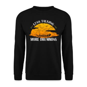 Drachenbootrennen Festival Drachenboot - Unisex Pullover - Schwarz - Vorne - Alina (178cm) & Michal (187cm)