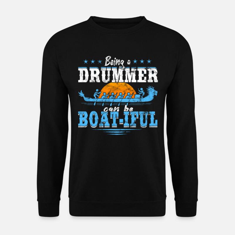 Chinesisches Drachenboot-Bootsrennen - Unisex Pullover - Schwarz
