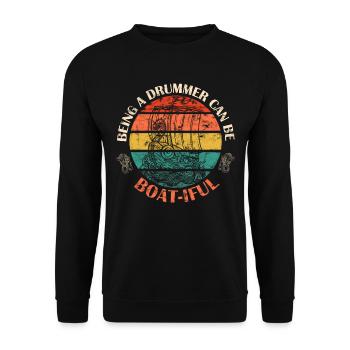 Course de bateaux-dragons chinois - Sweat-shirt Unisexe - noir - Devant - Alina (178cm) & Michal (187cm)