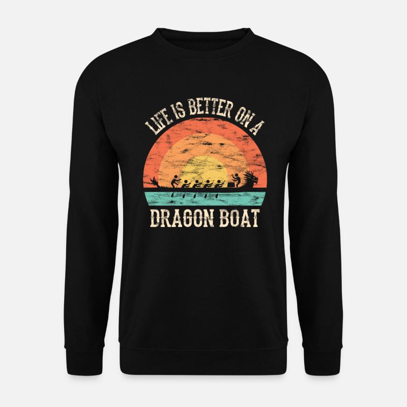 Course de bateaux-dragons chinois - Sweat-shirt Unisexe - noir