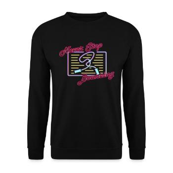 Fitness Roping - Jumping rope for women - Unisex Sweatshirt - black - Front - Alina (178cm) & Michal (187cm)