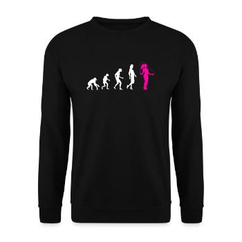 Evolution Jumping Rope Women - Unisex Sweatshirt - black - Front - Alina (178cm) & Michal (187cm)