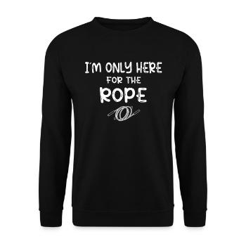 Fitness Roping - Jumping rope for women - Unisex Sweatshirt - black - Front - Alina (178cm) & Michal (187cm)