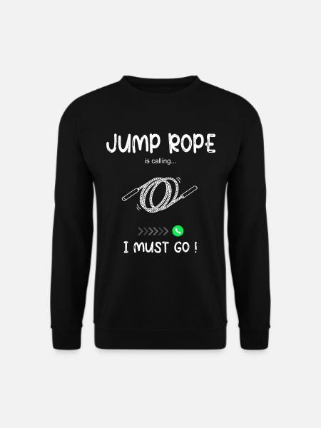 Jump Rope Calling - Seilspringen - Unisex Sweatshirt - black