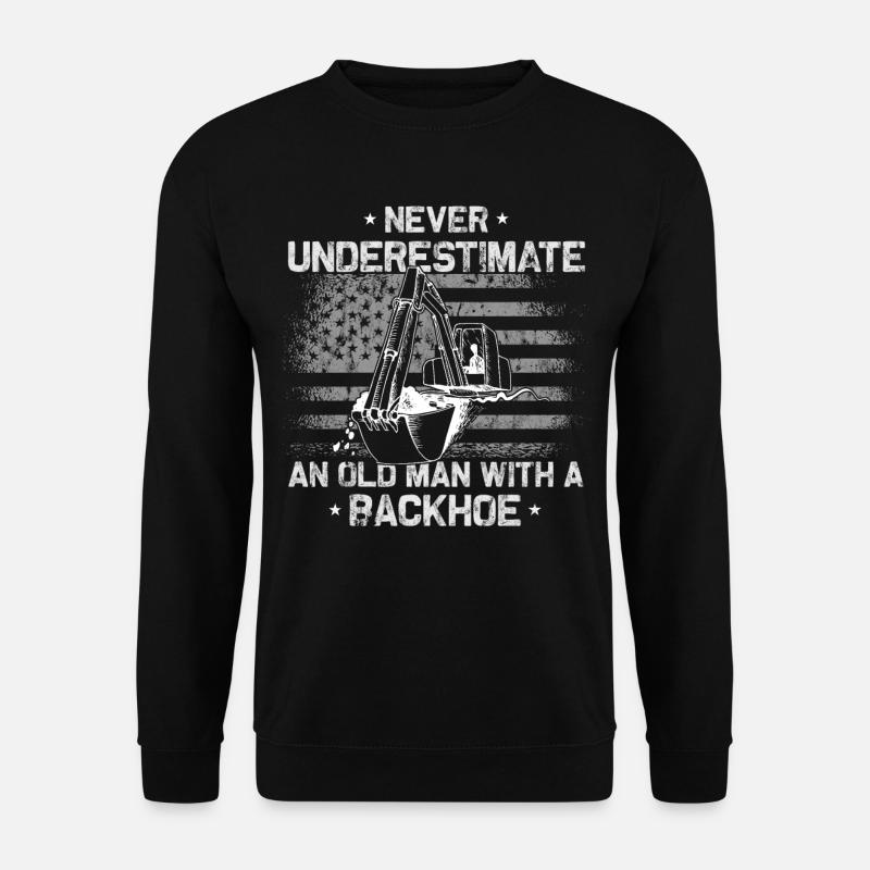 Baggerbagger baggerfahrer Dad - Unisex Pullover - Schwarz