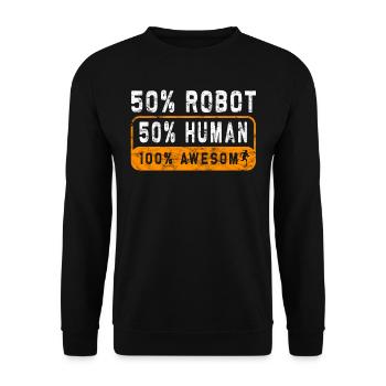 Chirurgie de prothèse d’humour amputée Amputation - Sweat-shirt Unisexe - noir - Devant - Alina (178cm) & Michal (187cm)