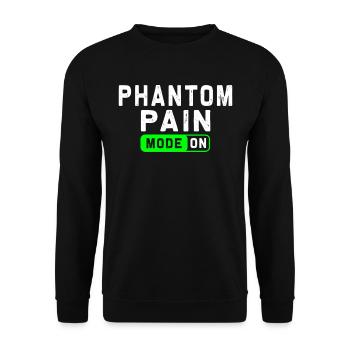 Chirurgie de prothèse d’humour amputée Amputation - Sweat-shirt Unisexe - noir - Devant - Alina (178cm) & Michal (187cm)