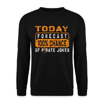 Amputee humor prosthesis surgery Amputation - Unisex Sweatshirt - black - Front - Alina (178cm) & Michal (187cm)