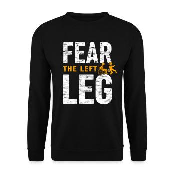 Rollstuhl Für Beinamputierte Prothesen - Unisex Pullover - Schwarz - Vorne - Alina (178cm) & Michal (187cm)