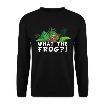 Qu’est-ce que c’était grenouille !! - Rainette aux yeux rouges - Sweat-shirt Unisexe - noir - Devant - Alina (178cm) & Michal (187cm)