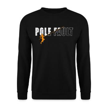 Cool Vault Athlète Sauteur à la perche - Sweat-shirt Unisexe - noir - Devant - Alina (178cm) & Michal (187cm)