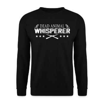 Animal assembly Hunting trophy Stuffing animals - Unisex Sweatshirt - black - Front - Alina (178cm) & Michal (187cm)