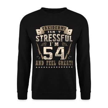 Taxidermistes 54e anniversaire Taxidermistes - Sweat-shirt Unisexe - noir - Devant - Alina (178cm) & Michal (187cm)