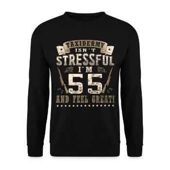 Taxidermists 55th birthday Taxidermists - Unisex Sweatshirt - black - Front - Alina (178cm) & Michal (187cm)