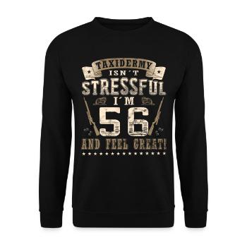 Taxidermists 56th birthday Taxidermists - Unisex Sweatshirt - black - Front - Alina (178cm) & Michal (187cm)