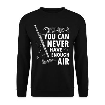 Bassoon -Musik Bassoonist - Unisex Pullover - Schwarz - Vorne - Alina (178cm) & Michal (187cm)