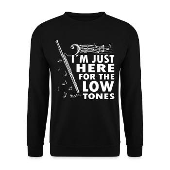 Instrument à vent Musique Bassoniste - Sweat-shirt Unisexe - noir - Devant - Alina (178cm) & Michal (187cm)