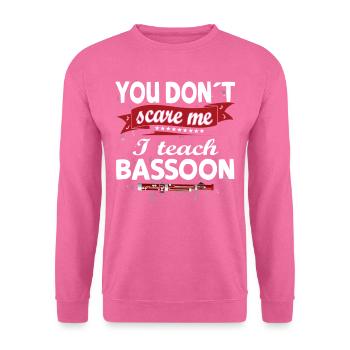 Holzblasinstrument Musik Bassoonist - Unisex Pullover - Pink - Vorne