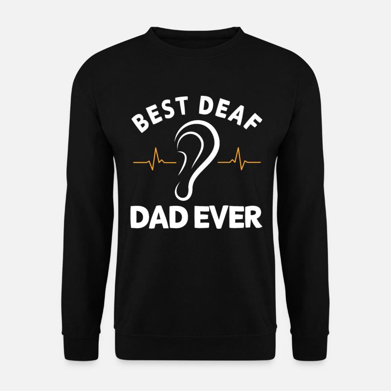 Deaf hearing impaired - Unisex Sweatshirt - black