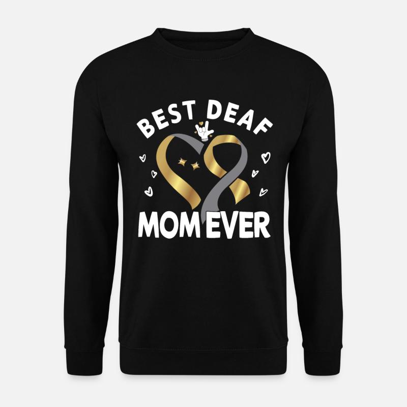 Deaf hearing impaired - Unisex Sweatshirt - black