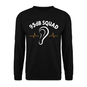 Hearing impaired Deaf childbearing language - Unisex Sweatshirt - black - Front - Alina (178cm) & Michal (187cm)