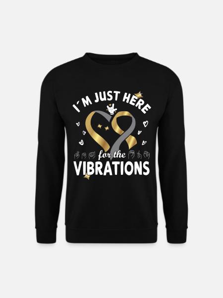 Hearing impaired Deaf childbearing language - Unisex Sweatshirt - black