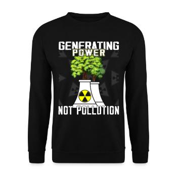 Nuclear Engineers - Nuclear Engineer - Unisex Sweatshirt - black - Front - Alina (178cm) & Michal (187cm)