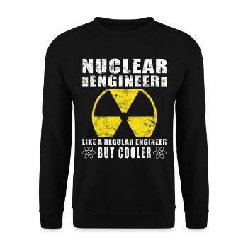 Nuclear Power - Proud Nuclear Engineer - Unisex Sweatshirt - black - Front - Alina (178cm) & Michal (187cm)
