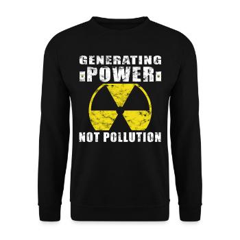 Nuclear Power - Proud Nuclear Engineer - Unisex Sweatshirt - black - Front - Alina (178cm) & Michal (187cm)
