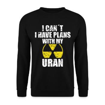 Nuclear Power - Proud Nuclear Engineer - Unisex Sweatshirt - black - Front - Alina (178cm) & Michal (187cm)