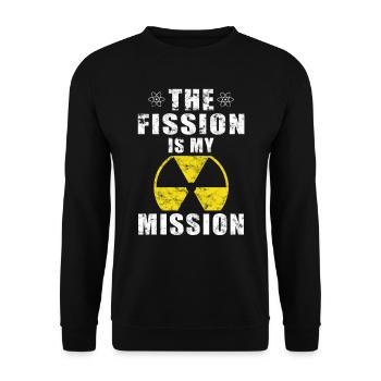 Nuclear Power - Proud Nuclear Engineer - Unisex Sweatshirt - black - Front - Alina (178cm) & Michal (187cm)