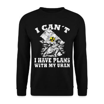 Nuclear Power - Proud Nuclear Engineer - Unisex Sweatshirt - black - Front - Alina (178cm) & Michal (187cm)
