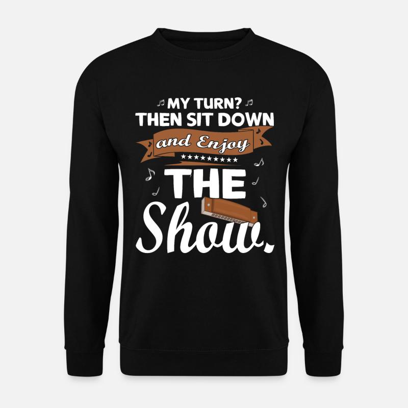 Drôle d’harmonica harmonica instrument - Sweat-shirt Unisexe - noir
