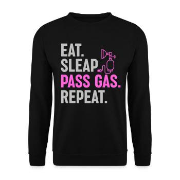 Anesthesia Nurse - Funny Anesthesia - Unisex Sweatshirt - black - Front - Alina (178cm) & Michal (187cm)