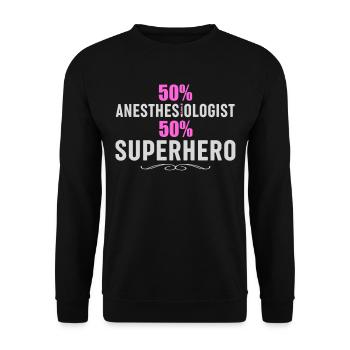 Anesthesia Nurse - Funny Anesthesia - Unisex Sweatshirt - black - Front - Alina (178cm) & Michal (187cm)