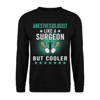 Medizin -Propofol -Anästhesiologie - Unisex Pullover - Schwarz - Vorne - Alina (178cm) & Michal (187cm)